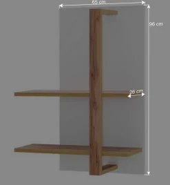 Wohnen Wohnwände<Design Wohnkombination mit Licht - Caldri (dreiteilig)