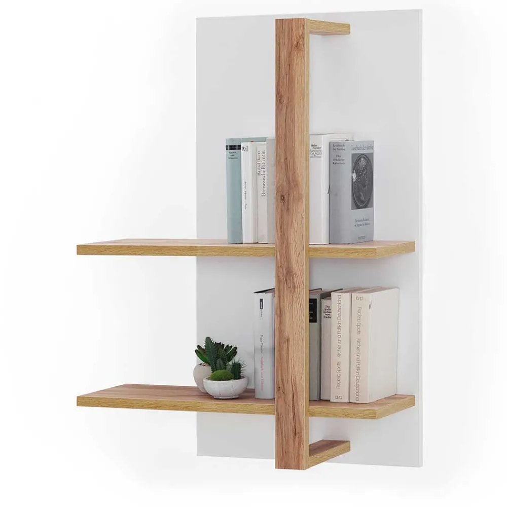 Wohnen Wohnwände<Design Wohnkombination mit Licht - Caldri (dreiteilig)
