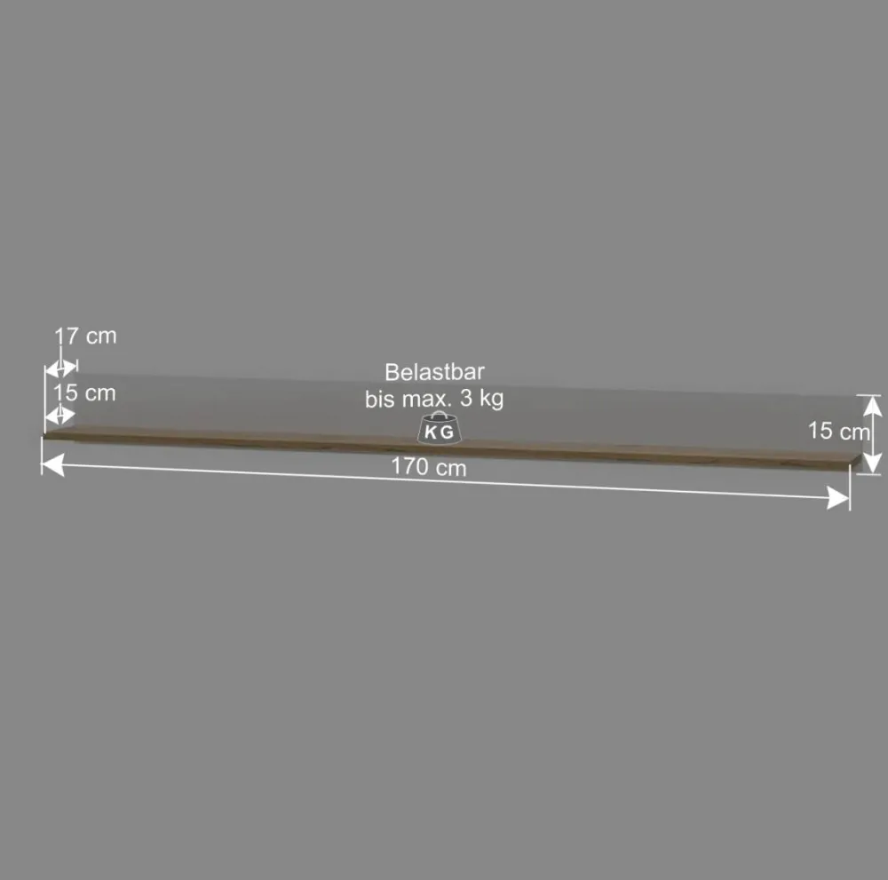 Wohnen Wohnwände<Design Wohnwand 270 cm breit - Nonessia (vierteilig)