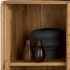 Wohnen Wohnwände<Design Wohnwand aus Massivholz - Sinta (dreiteilig)