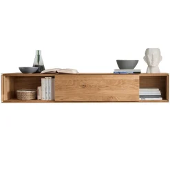 Wohnen Wohnwände<Design Wohnwand aus Massivholz - Sinta (dreiteilig)