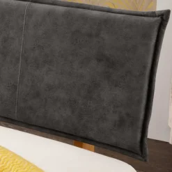 Wohnen Betten<Design-Balkenbett mit Polsterkopfteil - Kalastania