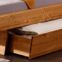 Wohnen Betten<Design-Balkenbett mit Polsterkopfteil - Kalastania