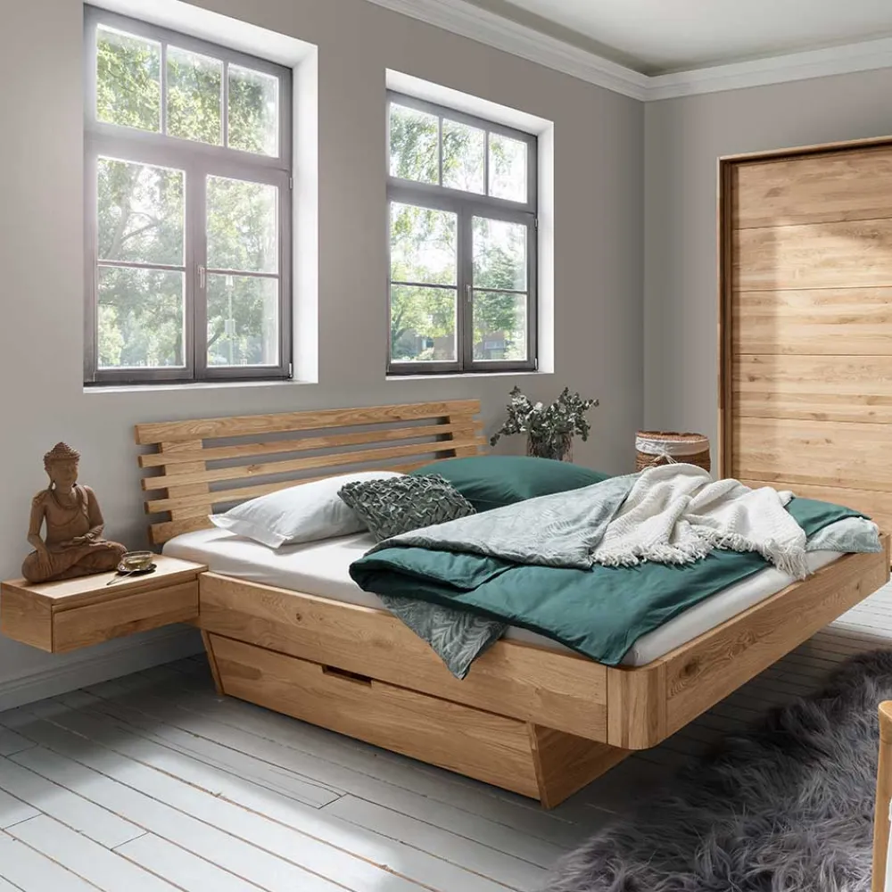 Wohnen Betten<Designbett & Nachtkonsolen - Zennian (dreiteilig)