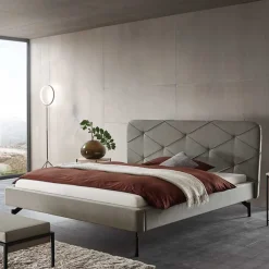 Wohnen Betten<Designbett in Anthrazit Webstoff - Raufy