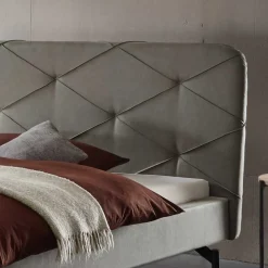 Wohnen Betten<Designbett in Anthrazit Webstoff - Raufy