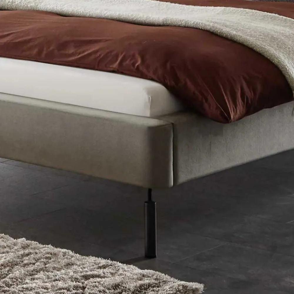 Wohnen Betten<Designbett in Anthrazit Webstoff - Raufy