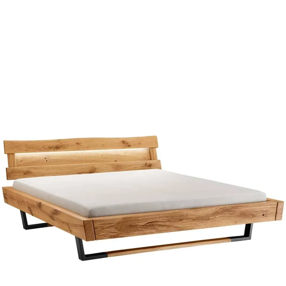 Wohnen Betten<Designer Balkenbett mit LED Beleuchtung - Syrecs