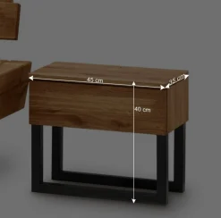 Wohnen Betten<Designer Balkenbett mit LED Beleuchtung - Syrecs
