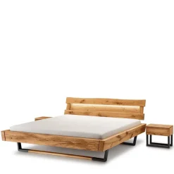 Wohnen Betten<Designer Balkenbett mit LED Beleuchtung - Syrecs