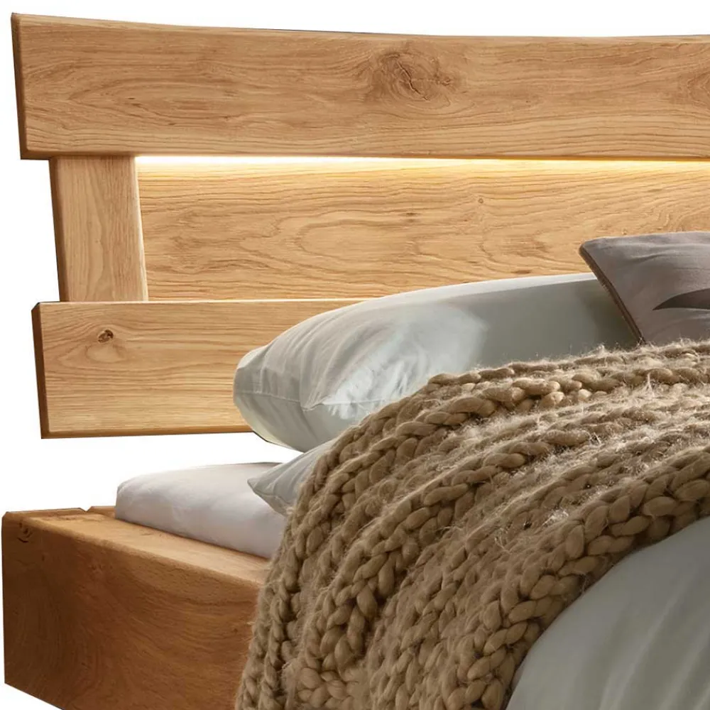 Wohnen Betten<Designer Balkenbett mit LED Beleuchtung - Syrecs