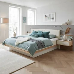 Wohnen Betten<Designer Doppelbett & Nachttische - Crascanu (dreiteilig)