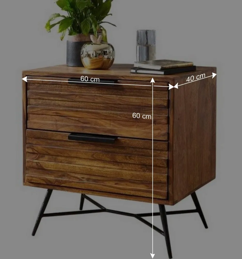 Wohnen Kommoden<Designer Nachtkommode mit 60 cm Breite - Dicna