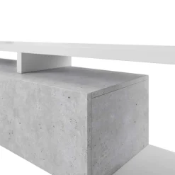 Wohnen Wohnwände<Designer TV Anbauwand in Betonoptik - Venatio (dreiteilig)
