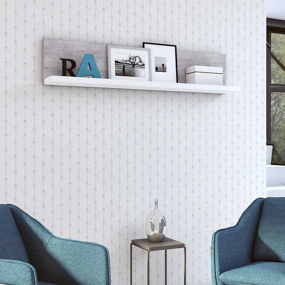 Wohnen Wohnwände<Designer TV Anbauwand in Betonoptik - Venatio (dreiteilig)