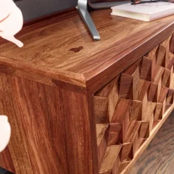 Wohnen Tv & Hifi-Möbel<Designer TV Board aus Sheesham Massivholz - Crabira