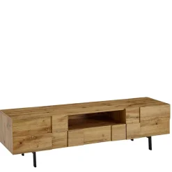 Wohnen Tv & Hifi-Möbel|Lowboards<Designer TV Unterschrank in Eiche Optik - Tiorondo