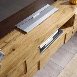Wohnen Tv & Hifi-Möbel|Lowboards<Designer TV Unterschrank in Eiche Optik - Tiorondo