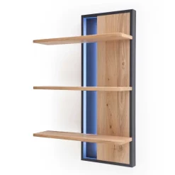 Wohnen Wohnwände<Designer Wohnwand aus Eiche - Assela (vierteilig)