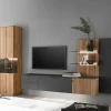 Wohnen Wohnwände<Designer Wohnwand Möbel mit LED - Cruzca (dreiteilig)