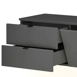 Wohnen Wohnwände<Designer Wohnwand Möbel mit LED - Cruzca (dreiteilig)