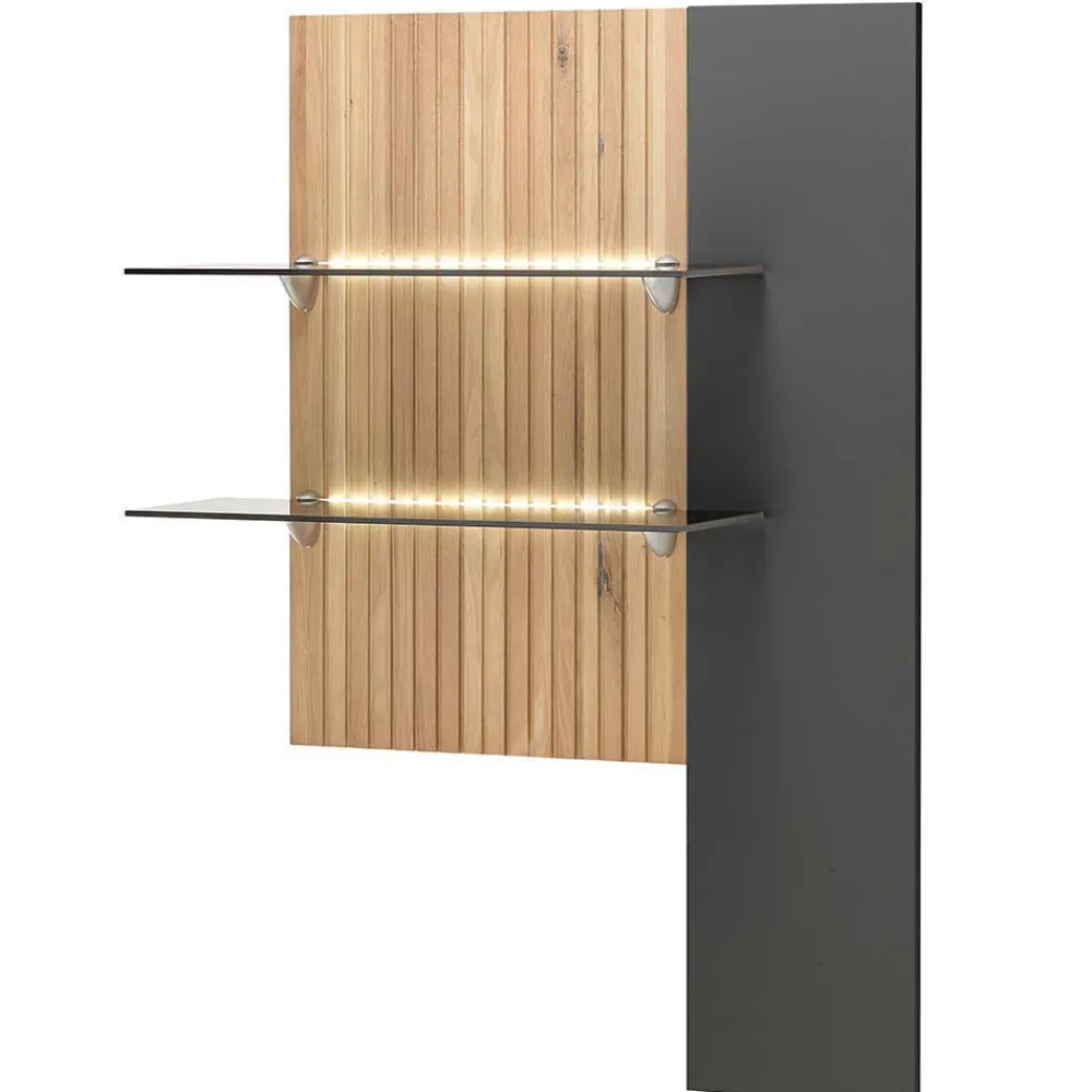 Wohnen Wohnwände<Designer Wohnwand Möbel mit LED - Cruzca (dreiteilig)