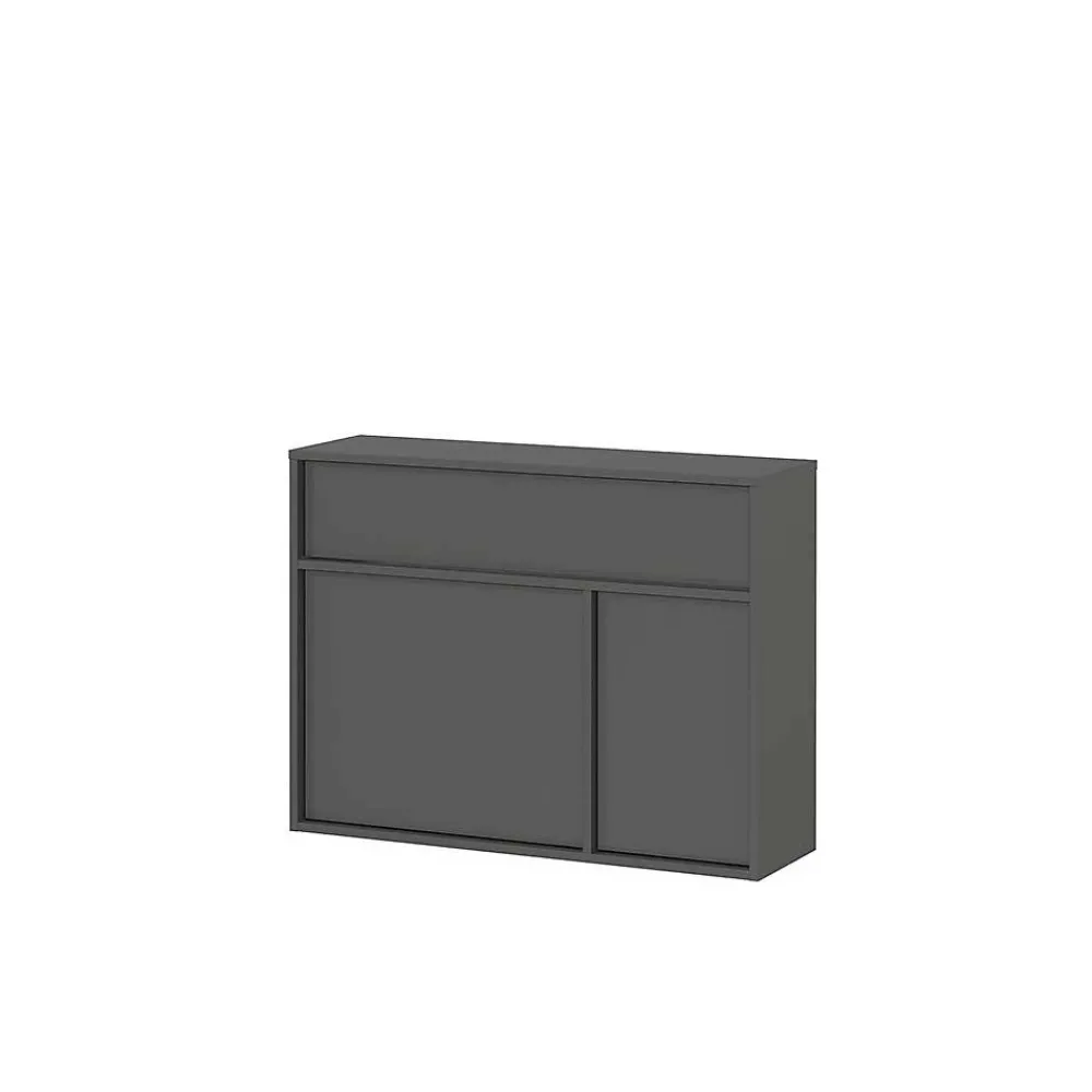 Wohnen Garderoben<Design-Kommode mit Spiegel Set - Flemingo (zweiteilig)