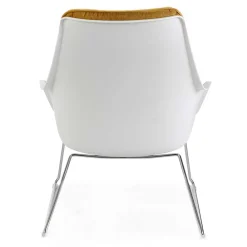 Wohnen Sessel|Stühle<Designsessel in Gelb und Weiß - Navarra (2er Set)