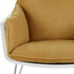 Wohnen Sessel|Stühle<Designsessel in Gelb und Weiß - Navarra (2er Set)