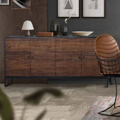 Wohnen Sideboards<Design-Sideboard aus Mangoholz und Palisander - Ondarroa