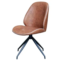 Wohnen Stühle<Designstuhl in Cognac Braun - Fantyna (2er Set)