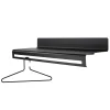 Wohnen Garderoben<Design-Wandgarderobe aus Stahl in Schwarz - Salamanca
