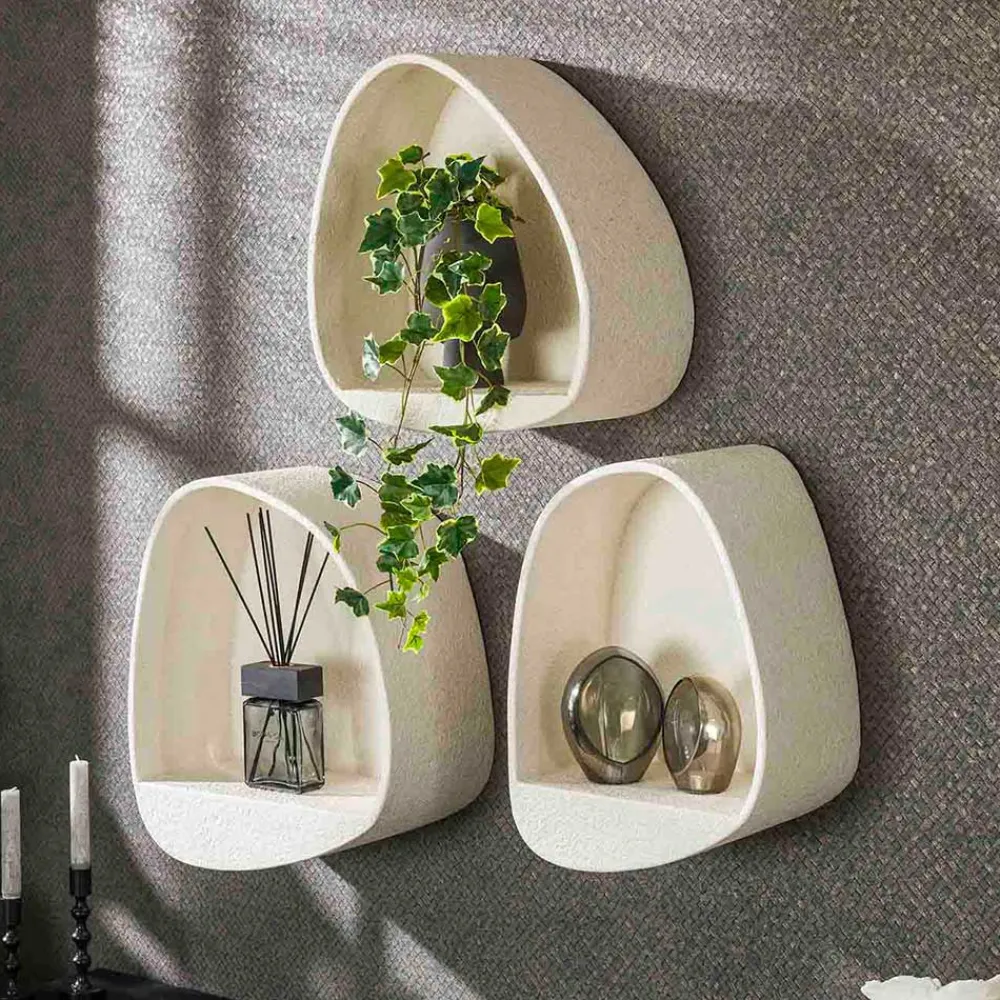 Wohnen Regale<Design-Wandregal in Beige - Mayo