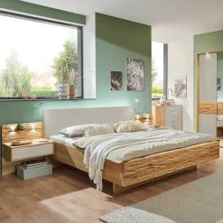 Wohnen Betten<Doppelbett & Nachtkonsolen Set - Fenezian (dreiteilig)