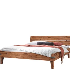 Wohnen Betten<Doppelbett aus Akazie mit Antik Finish - Caleena