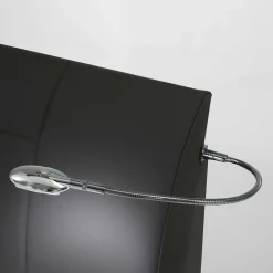 Wohnen Betten<Doppelbett Elburg mit Polsterkopfteil in Grau Braun