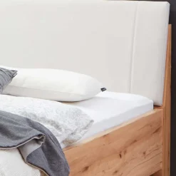Wohnen Betten<Doppelbett im Set mit Nachtkommoden - Krofun (dreiteilig)