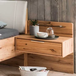 Wohnen Betten<Doppelbett im Set mit Nachtkommoden - Krofun (dreiteilig)