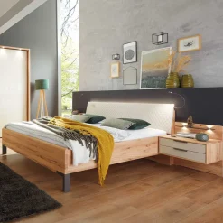 Wohnen Betten<Doppelbett Kombi mit Nachtkommoden - Krofun (dreiteilig)