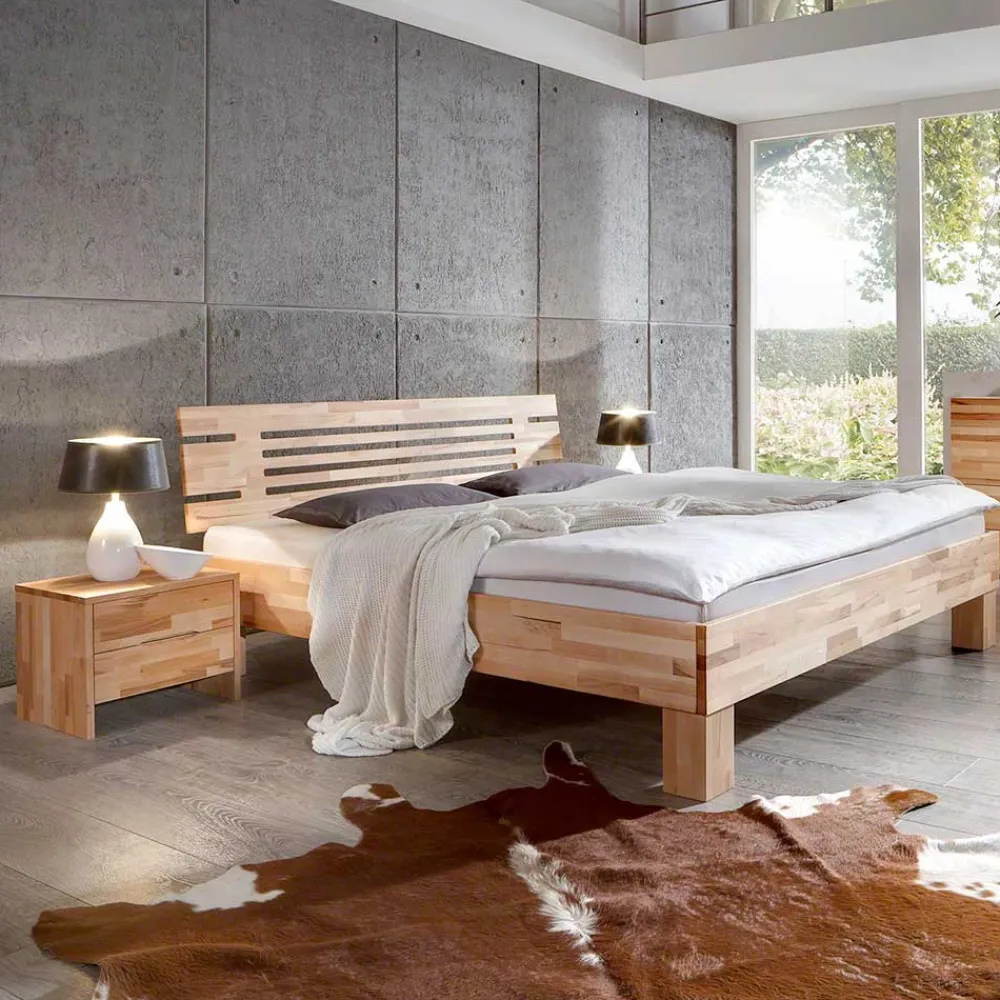 Wohnen Betten<Doppelbett Kombi Zeremonia mit zwei Nachtkommoden (dreiteilig)