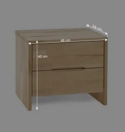Wohnen Betten<Doppelbett Kombi Zeremonia mit zwei Nachtkommoden (dreiteilig)