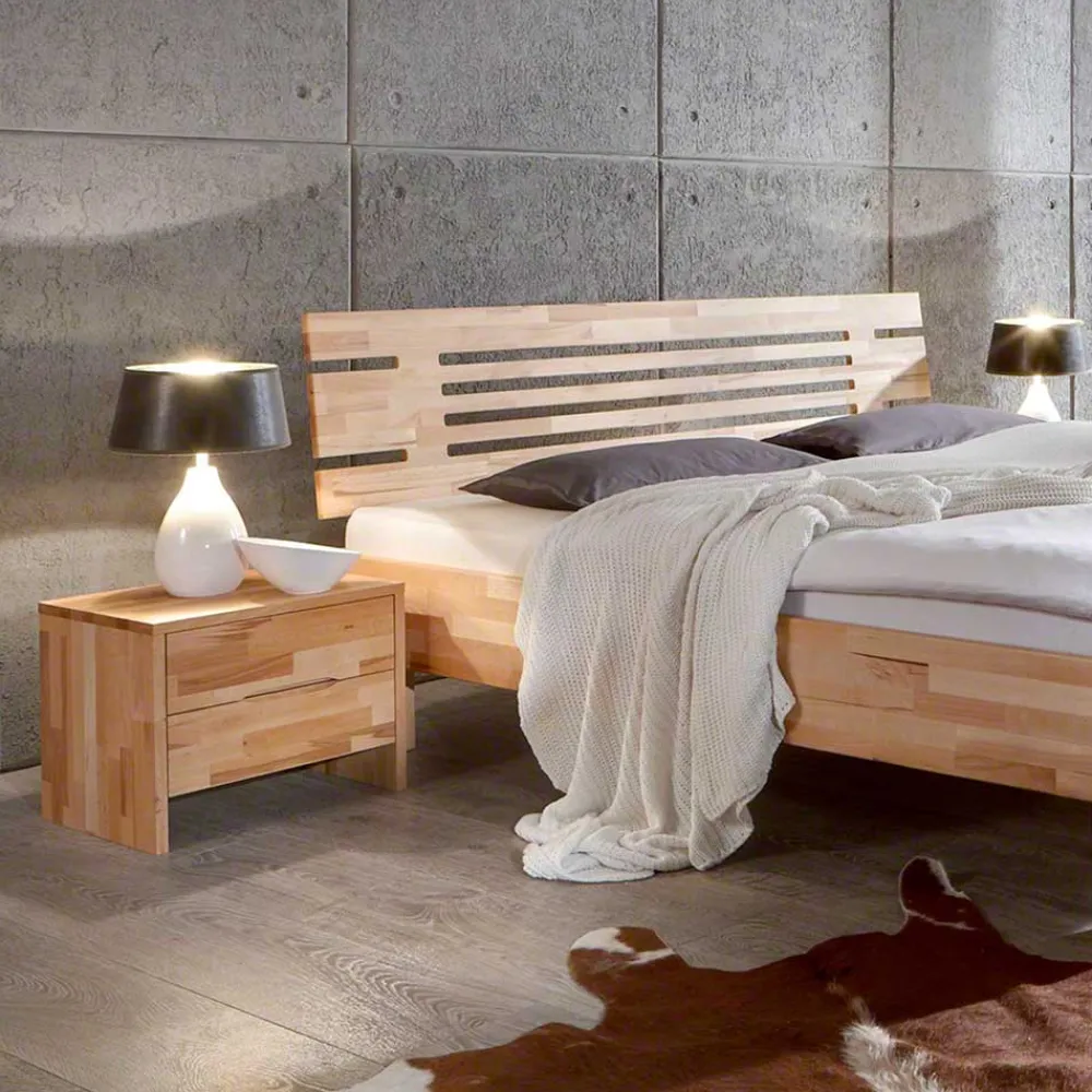 Wohnen Betten<Doppelbett Kombi Zeremonia mit zwei Nachtkommoden (dreiteilig)