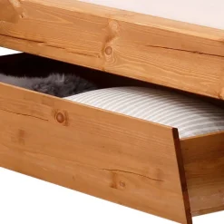 Wohnen Betten<Doppelbett mit Kufengestell aus Holz - Kalastania