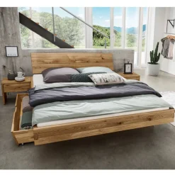 Wohnen Betten<Doppelbett mit Nachtkonsolen Set - Aryvano (dreiteilig)