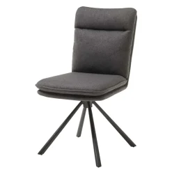 Wohnen Stühle<Drehbare Essstühle in Grau - Agot (2er Set)