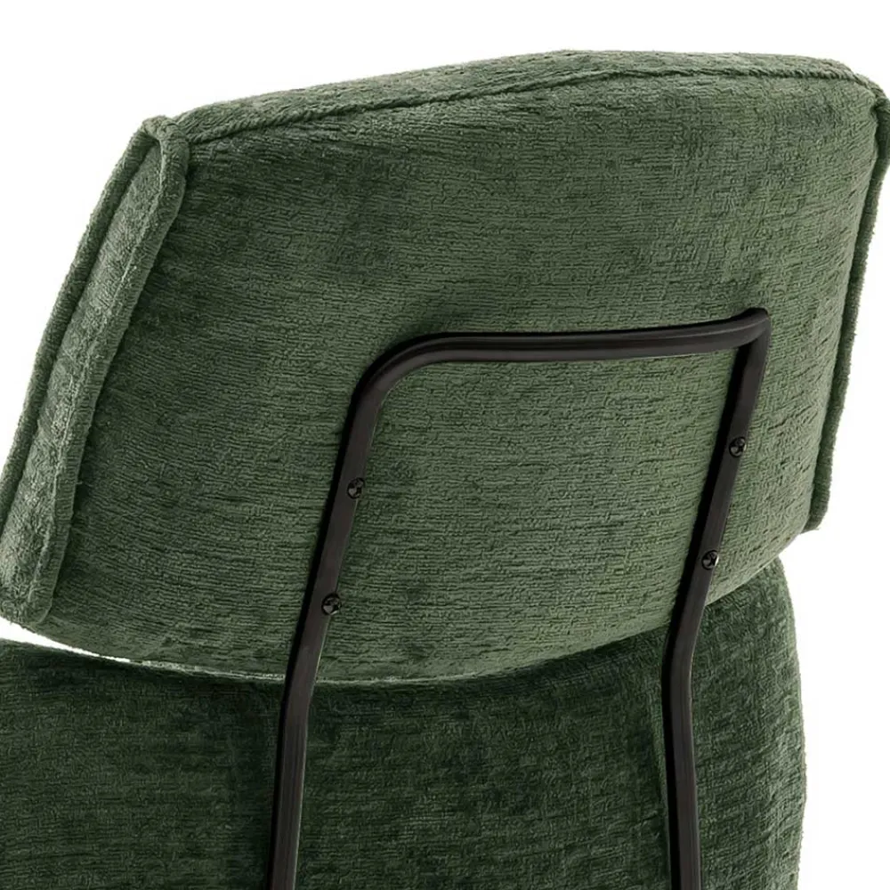 Wohnen Stühle<Drehbare Esszimmerstühle in Oliv Grün - Unkorian (2er Set)