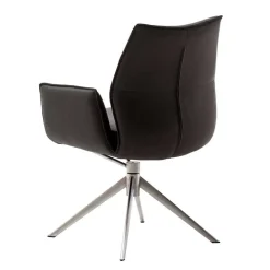Wohnen Stühle<Drehbare Tischsessel aus Echtleder - Cascaya (2er Set)