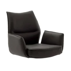 Wohnen Stühle<Drehbare Tischsessel aus Echtleder - Cascaya (2er Set)