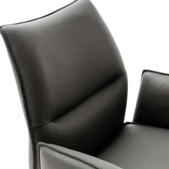 Wohnen Stühle<Drehbare Tischsessel aus Echtleder - Cascaya (2er Set)