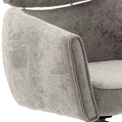 Wohnen Stühle<Drehbarer Esstischstuhl in Taupe - Linette (2er Set)